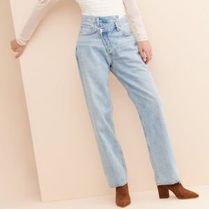 AGOLDE criss cross upsized jeans